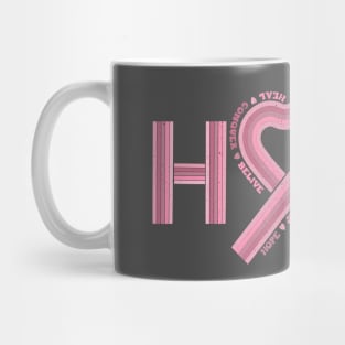 Hope Cancer Pink Ribbon Mug